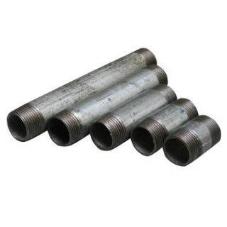 1/2" x 35 mm Galvaniseret nippelrør