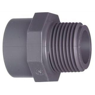 1.1/2" GF PVC Overgangsmuffe/-nippel 50 mm