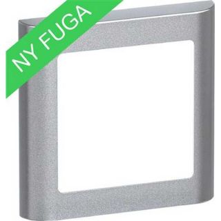 LK Fuga soft ramme 1 modul stålmetallic