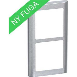 LK Fuga soft ramme lodret 2 modul stålmetallic