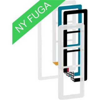 LK Fuga Choice designramme 3½ modul, frosted inkl. 6 farvevalg