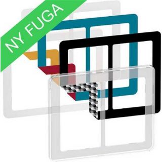 LK Fuga Choice designramme 2x1½ modul transparent inkl. 6 farvevalg