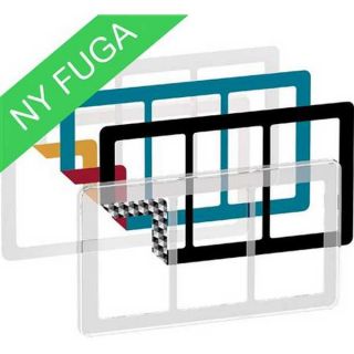 LK Fuga Choice designramme 3x1½ modul transparent inkl. 6 farvevalg