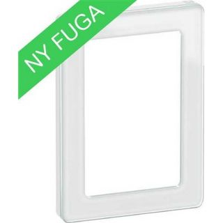 LK Fuga pure ramme glas 1½ modul hvid