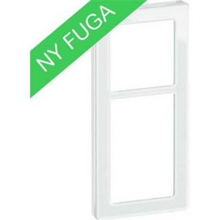 LK Fuga pure ramme glas 2½ modul hvid
