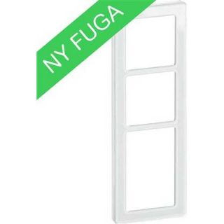 LK Fuga pure ramme glas 3½ modul hvid