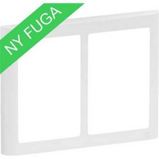LK AB Fuga soft ramme 2x1½ modul hvid