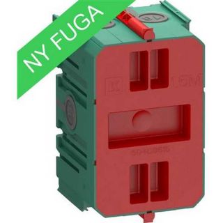 LK Fuga Air indmuringsdåse 1½ modul i grøn