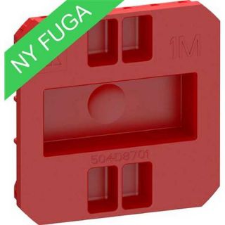 LK Fuga låg for indmurings- og indstøbningsdåser 1 modul i rød