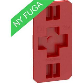 LK Fuga låg for indmurings- og indstøbningsdåser 2 modul i rød