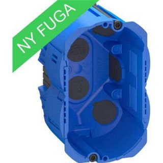 LK Fuga Air forfradåse 1½ modul i blå