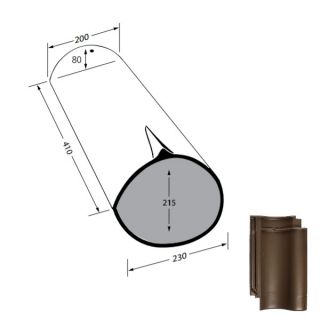 V. Meyer Meyer-Holsen grat startsten, tysk model, engoberet, brasilbrun