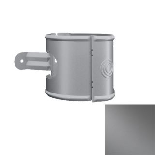 Lindab Rainline Dark Silver rørholder f/skrue og stift SSVU 87 mm