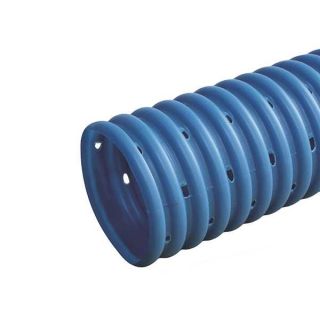 Wavin 75/65 mm PVC-drænrør med 2,5x5 mm slids, 50 m, blå