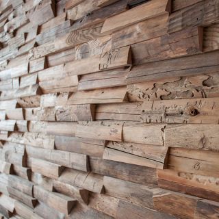 Alias Wooden Wall Designpanel fyr/gran 13-16 mm, 720x100 mm, 1 m2/pk, 14 stk/pk