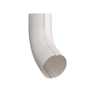 Lindab Rainline Bøjning 70 gr. BK70 Antikhvid Ø75 mm 