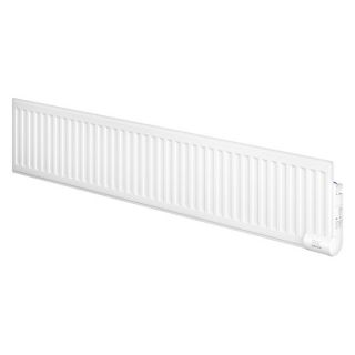 Pax oliefyldt elradiator enkelt panel 800W/400V, hvid stål, 300x1200x80 mm