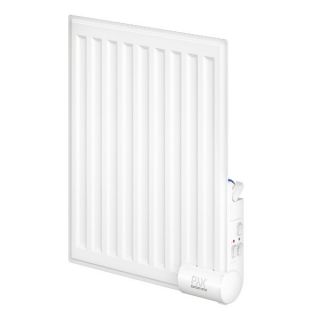 Pax oliefyldt elradiator enkelt panel 300W/400V, hvid stål, 500x400x80 mm