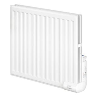 Pax oliefyldt elradiator dobbelt panel 1000W/400V, hvid stål, 500x600x135 mm