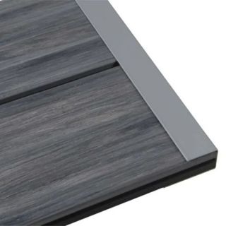 Kirkedal Heimdal alu afslutningsliste Grey RAL 7040, 30x25x50x3000 mm