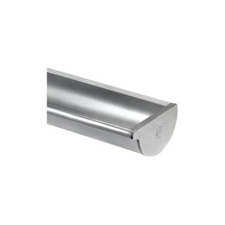 VMZINC endebund til limning højre 11" halvrund Ø280 mm zinc natur, 1000 mm  