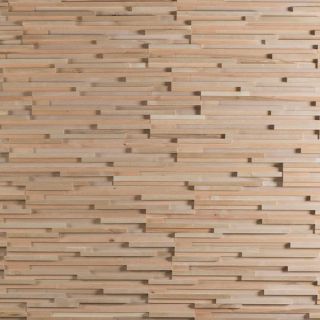 Fractus Wooden Wall Designpanel eg/ask/sort rødel/birk 10-25 mm, 720x100 mm, 1 m2/pk, 14 stk/pk