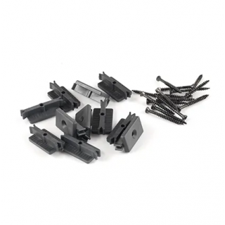 Kirkedal black clips 20x40 mm 100 stk/pk