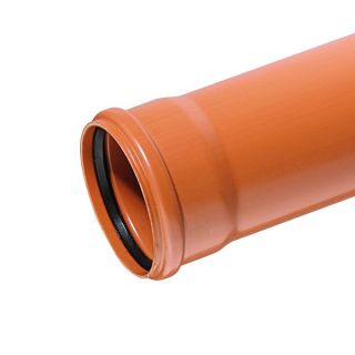 315 mm PVC kloakrør m/muffe SN8 3,0 mtr