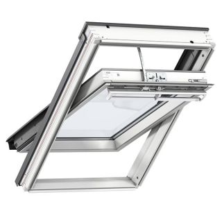 VELUX solcelledrevet vippevindue, Hvidmalet GGL PK06 206830, 94x118 cm